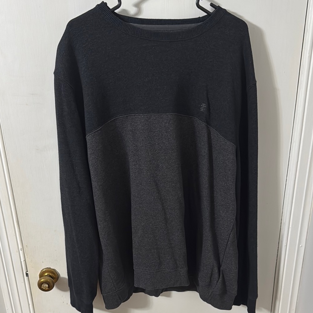 Two-Tone Black and Gray Sweater